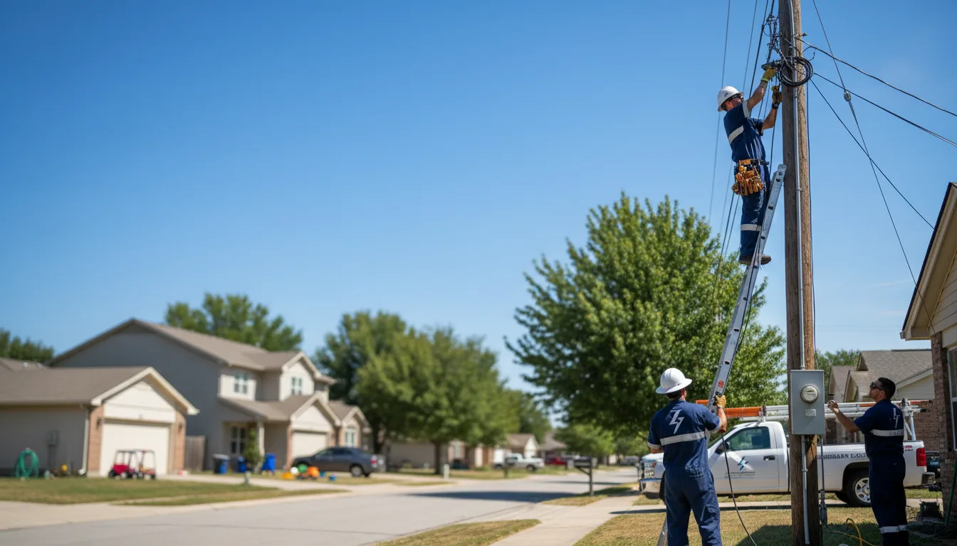 Residential electrician providing installation services in Stratford, CA